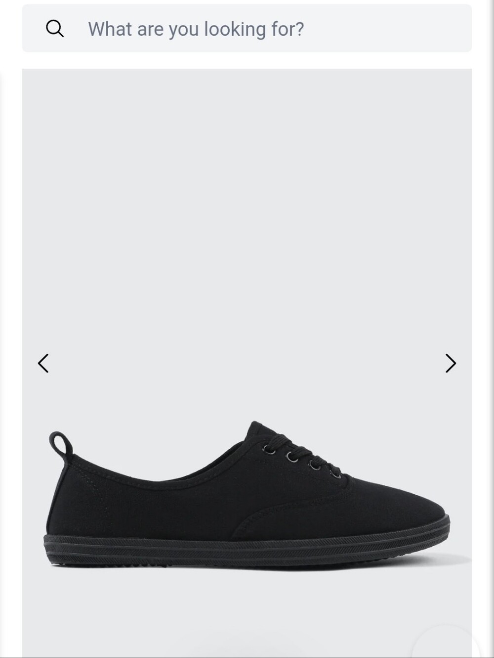 Ardene Black Canvas Lace-Up Sneakers